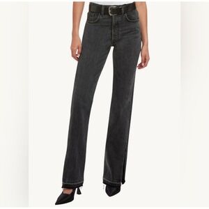 NWT EB Denim Unraveled Two Jean in Black‎ Sz 24 $340